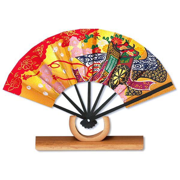 外国へのお土産/豆扇子 御所車【扇子単品】(Rf009) | 