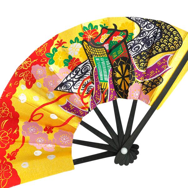 外国へのお土産/豆扇子 御所車【台付きセット】(Rf009) |  | 01