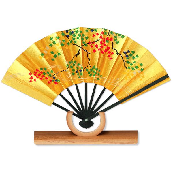 外国へのお土産/豆扇子 流水3色紅葉【扇子単品】(Rf011) | 