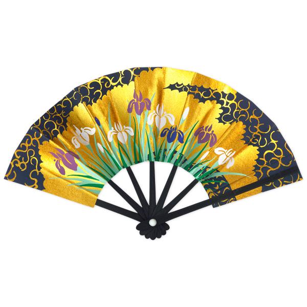 外国へのお土産/豆扇子 あやめ【台付きセット】(Rf012) |  | 01