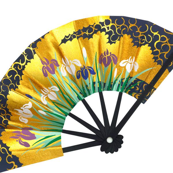 外国へのお土産/豆扇子 あやめ【台付きセット】(Rf012) |  | 04