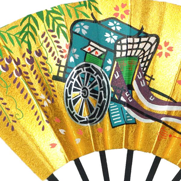 外国へのお土産/豆扇子 藤御所車 大国屋【扇子単品】(Rf018) |  | 02