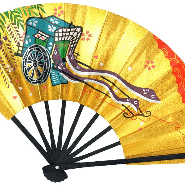 外国へのお土産/豆扇子 藤御所車 大国屋【扇子単品】(Rf018) |  | 03