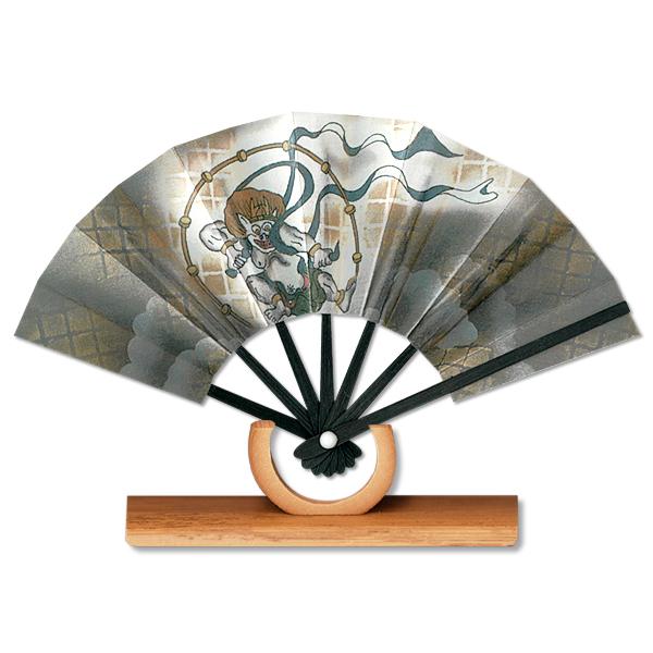 外国へのお土産/豆扇子 雷神【扇子単品】(Rf022) | 