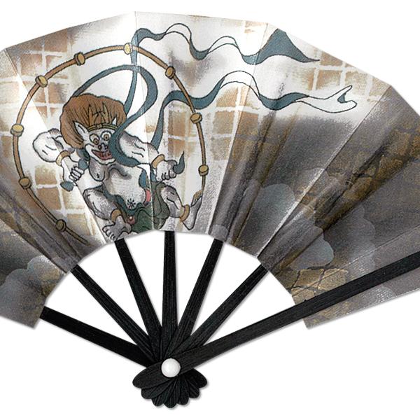 外国へのお土産/豆扇子 雷神【扇子単品】(Rf022) |  | 01