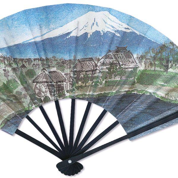 外国へのお土産/豆扇子 日本の名勝地/富士山【扇子単品】(Rf034) |  | 01