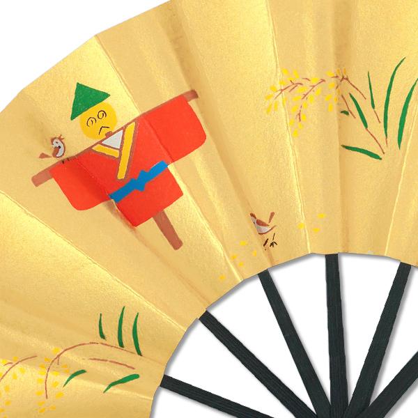 【歳時記】豆扇子 稲穂【扇子単品】(Rf118) |  | 01
