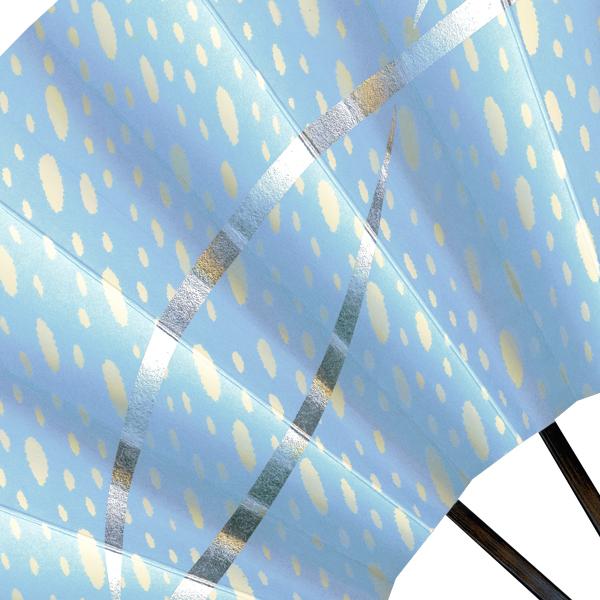 舞扇子 吹雪 水色地 アウトレット(S011) |  | 04