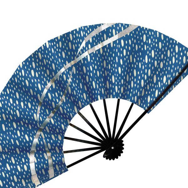 舞扇子 吹雪 紺地 アウトレット(S012) |  | 01