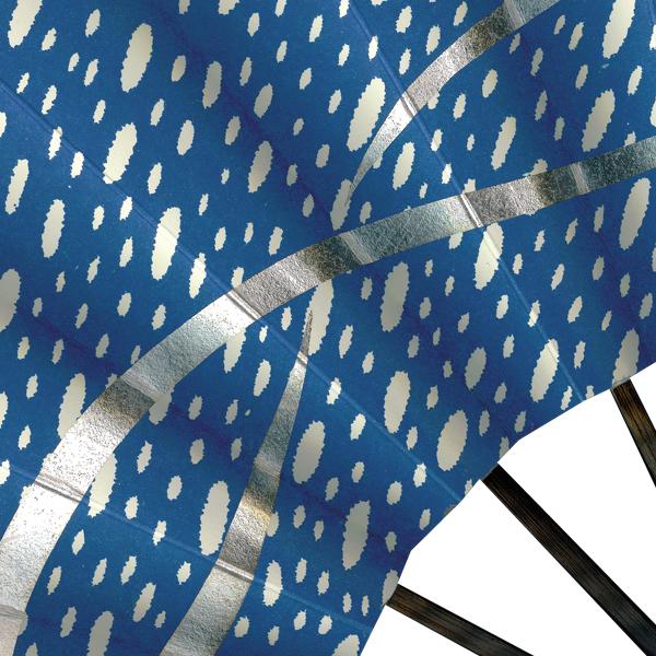 舞扇子 吹雪 紺地 アウトレット(S012) |  | 05