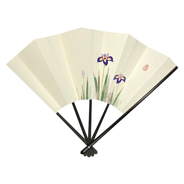 飾り京扇子/都の四季4/あやめ(T004) |  | 04