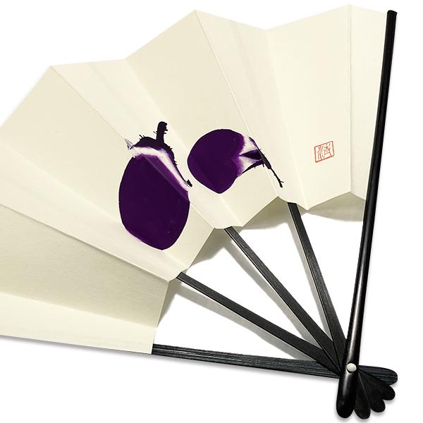 飾り京扇子 都の四季 茄子(T001) |  | 02