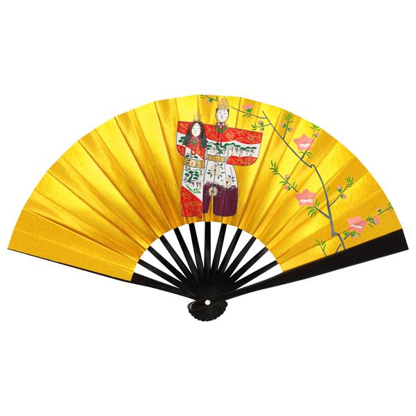ひな祭り扇子/飾り茶扇台付きセット/黒塗たち雛(Ta02) |  | 03