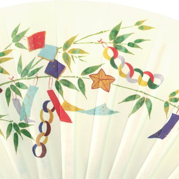 歳時記 飾り 茶扇台付きセット 黒塗 七夕(Tc05) |  | 02