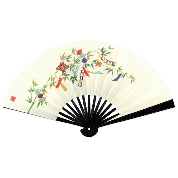 歳時記 飾り 茶扇台付きセット 黒塗 七夕(Tc05) |  | 06