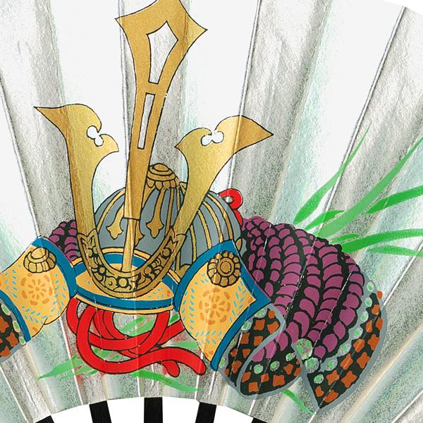 【節句飾り】兜・お雛様　茶扇飾り台付きセット(Td05) |  | 10