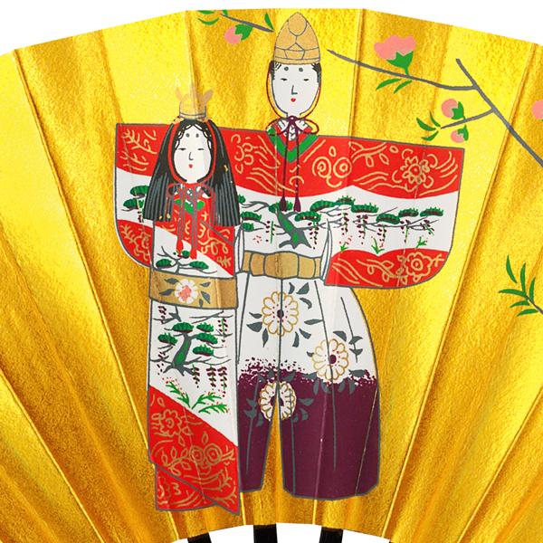 【節句飾り】兜・お雛様　茶扇飾り台付きセット(Td05) |  | 05