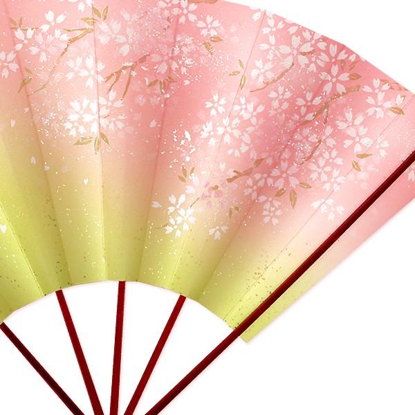 高級飾り京扇子/桜/台付(U101) |  | 01