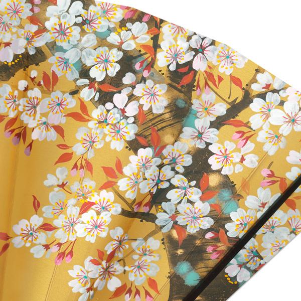 高級飾り京扇子/桜/台付(U112) |  | 05