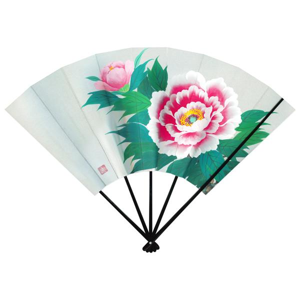 高級飾り京扇子 牡丹/台付(U114)_1