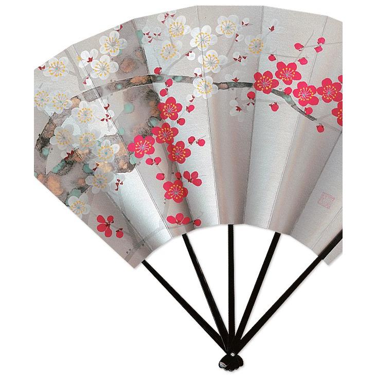 高級飾り京扇子 梅/台付(U115) |  | 01
