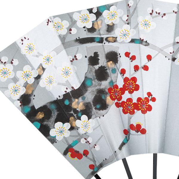 高級飾り京扇子 梅/台付(U115) |  | 04