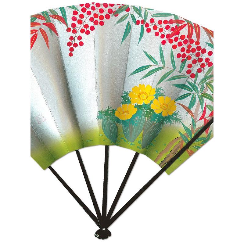 高級飾り京扇子 南天/台付(U116) |  | 01