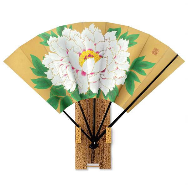 高級飾り京扇子 牡丹/台付(U202) | 