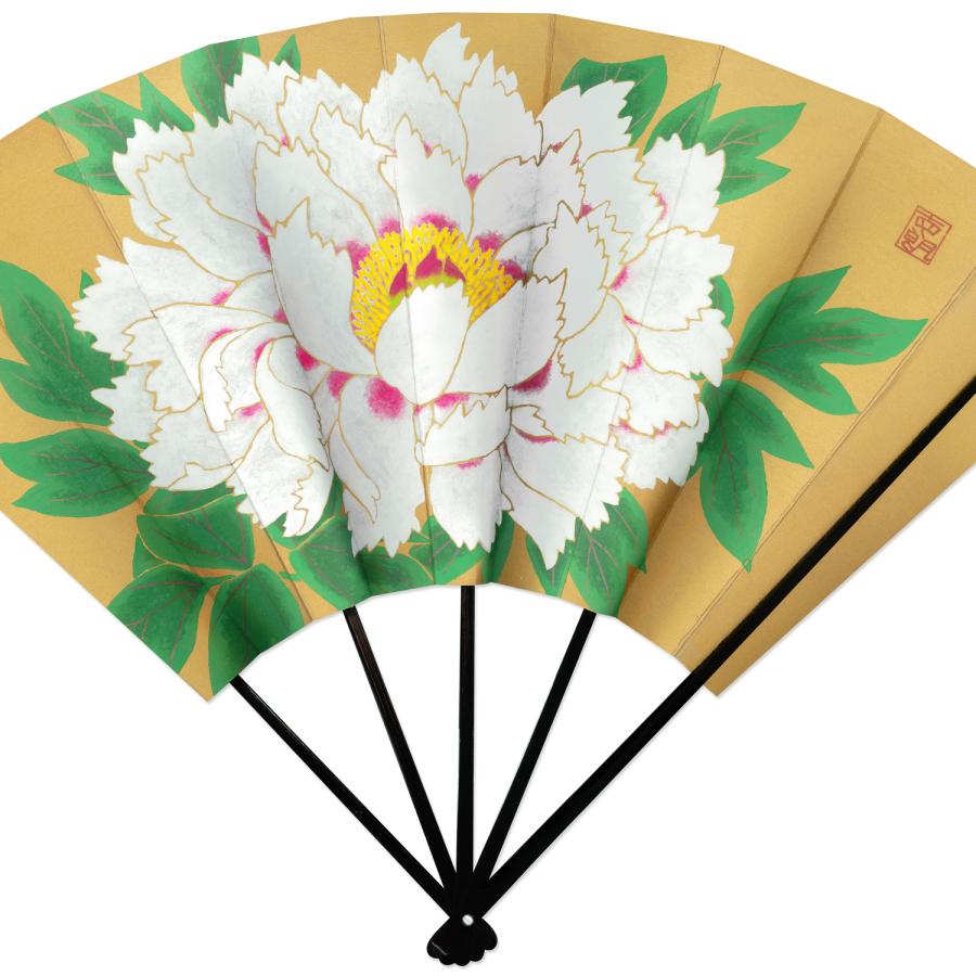 高級飾り京扇子 牡丹/台付(U202) |  | 07