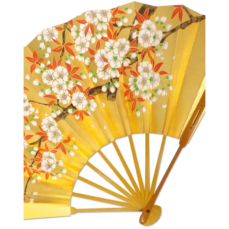 飾り京扇子 高級仕舞扇子　藤御所車/桜(Ub101) |  | 02