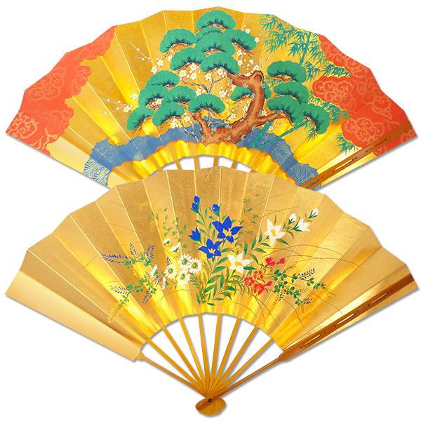 飾り京扇子 高級仕舞扇子　松竹梅/桔梗(Ub104) | 