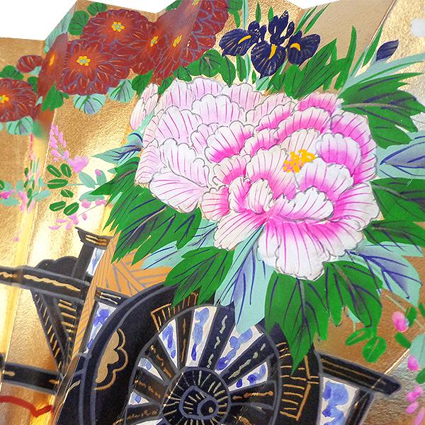 飾り京扇子 高級仕舞扇子　花車/紅葉(Ub301) |  | 06