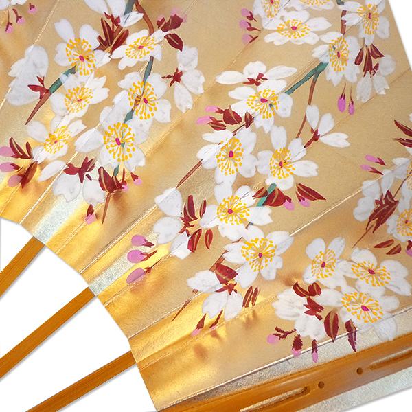 飾り京扇子 高級仕舞扇子　月に秋草/桜(Ub304) |  | 05