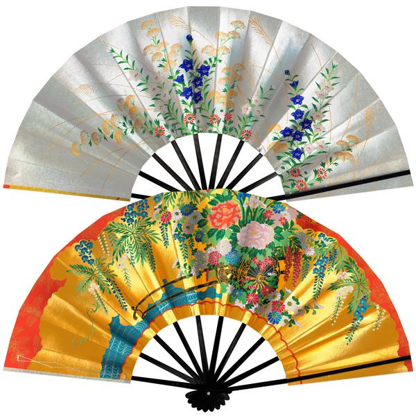 飾り京扇子 舞扇子タイプ 花車/秋草[数量限定] Xa001(Xa001) | 