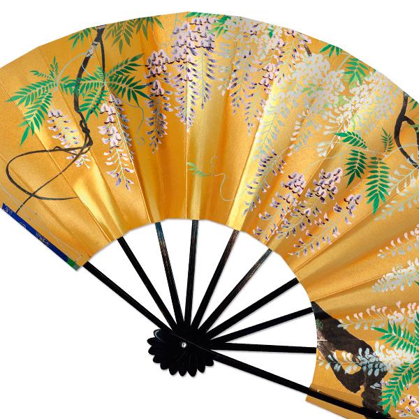 飾り京扇子 舞扇子タイプ 藤の花 桜(Xb004)_7