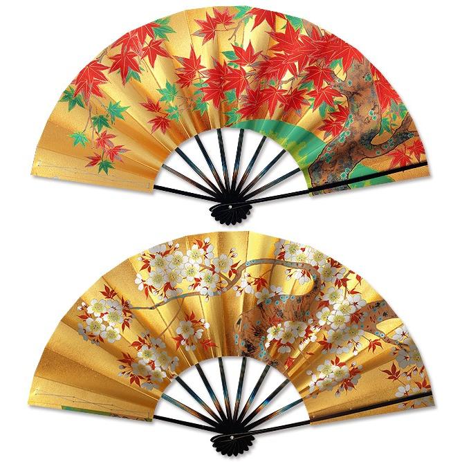 飾り京扇子/舞扇子タイプ 櫻/紅葉(Xb007) : 扇子司 伊藤常 - 通販