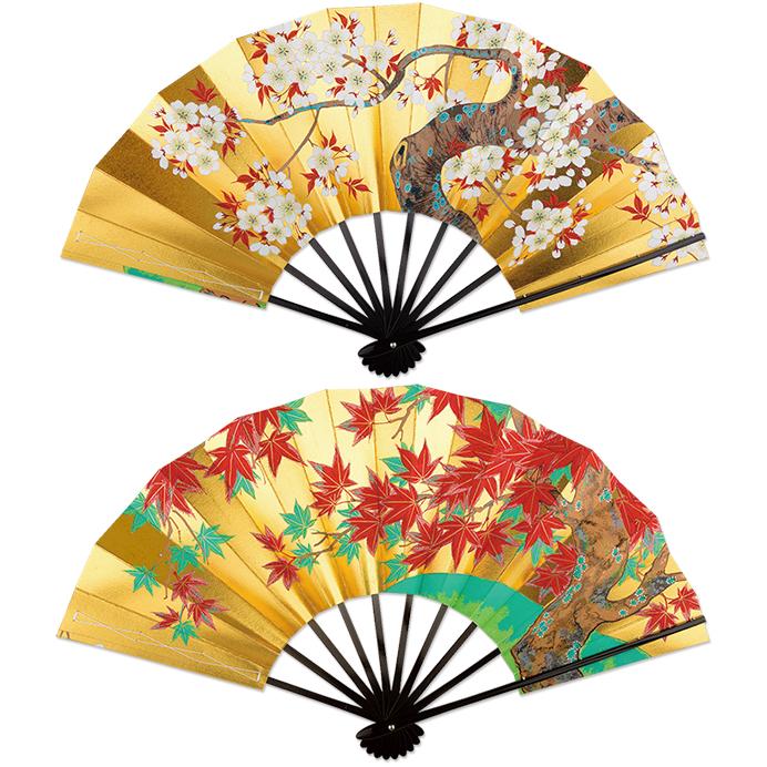飾り京扇子/舞扇子タイプ 櫻/紅葉(Xb007) |  | 12