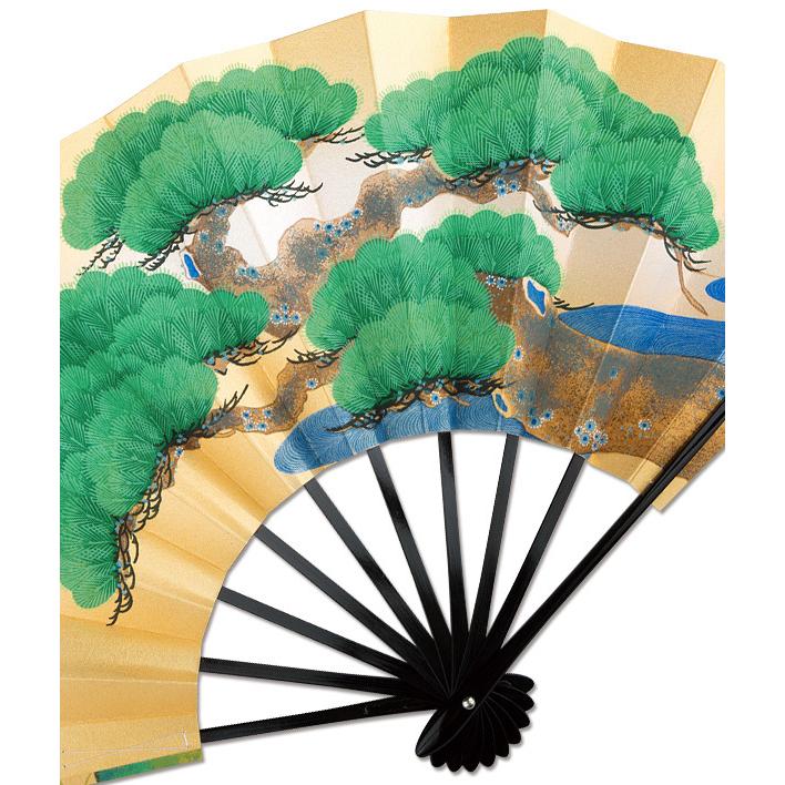 飾り京扇子/舞扇子タイプ 緑松/秋草(Xc002) |  | 03