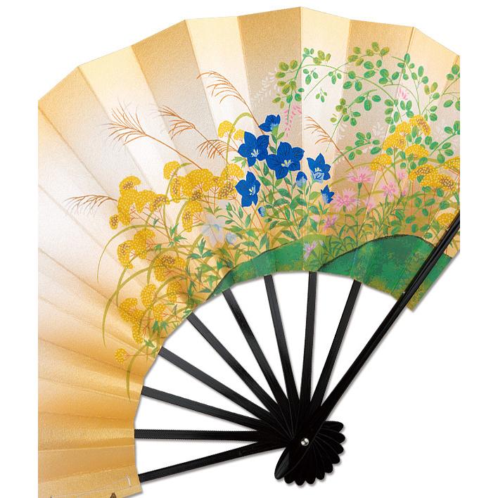 飾り京扇子/舞扇子タイプ 緑松/秋草(Xc002) |  | 04