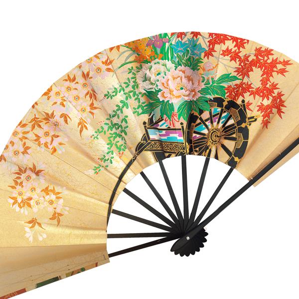 飾り京扇子/舞扇子タイプ 花車/松竹梅(Xd101) |  | 01