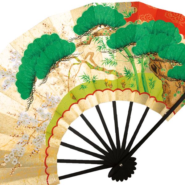 飾り京扇子/舞扇子タイプ 花車/松竹梅(Xd101) |  | 08