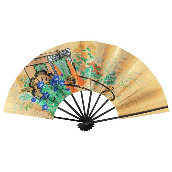 飾り京扇子/舞扇子タイプ 御所車/櫻(Xd102) |  | 09