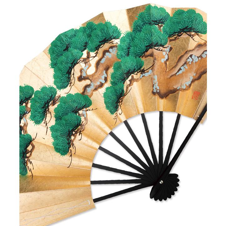 飾り京扇子/舞扇子タイプ 竹に紅白梅/老松(Xe004) |  | 05