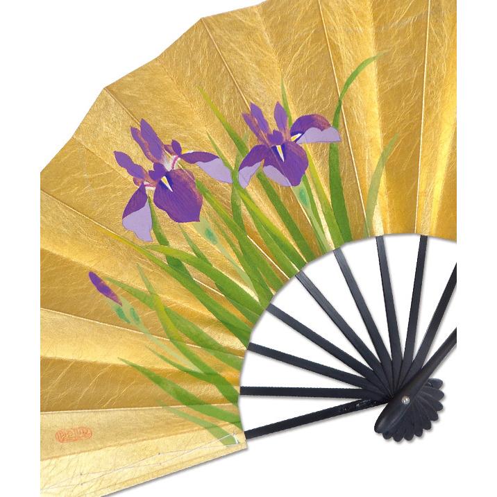 飾り京扇子/舞扇子タイプ  藤/あやめ(Xe006) |  | 04