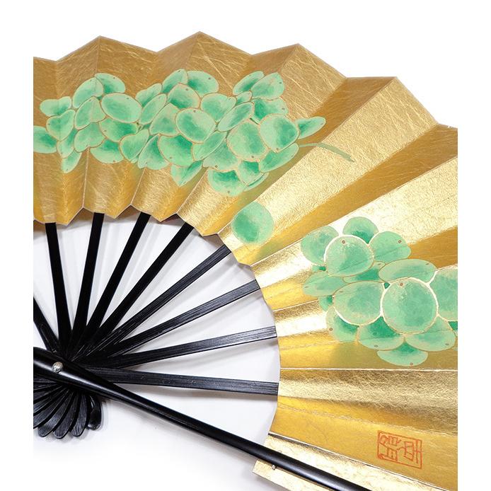 飾り京扇子/舞扇子タイプ マスカット/柿(Xe007) |  | 07