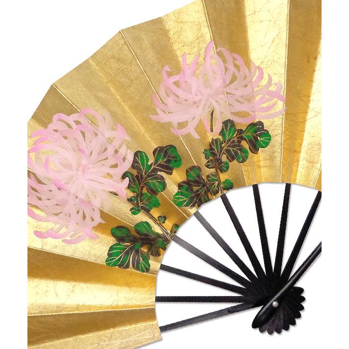 飾り京扇子/舞扇子タイプ 糸菊/青竹(Xe012) |  | 04