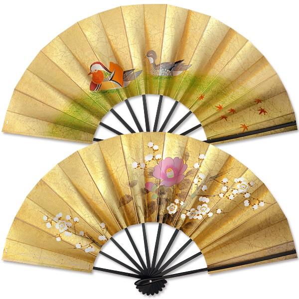 飾り京扇子/舞扇子タイプ おしどり/梅椿(Xe102) | 
