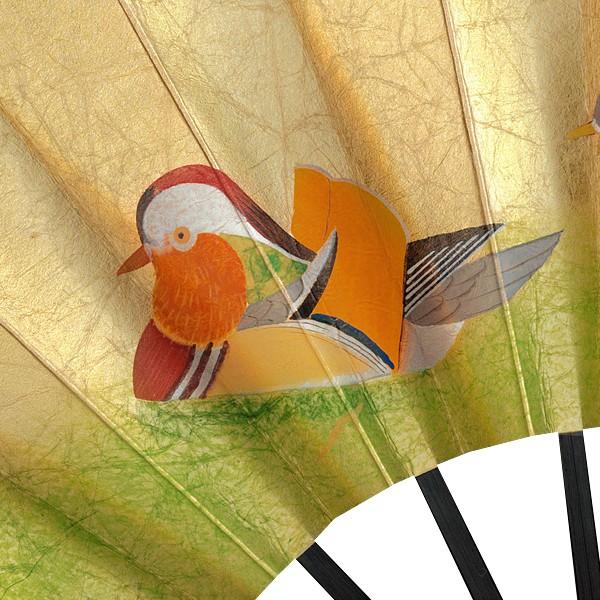 飾り京扇子/舞扇子タイプ おしどり/梅椿(Xe102) |  | 07