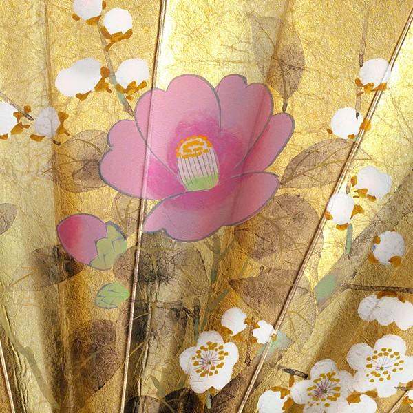 飾り京扇子/舞扇子タイプ おしどり/梅椿(Xe102) |  | 08