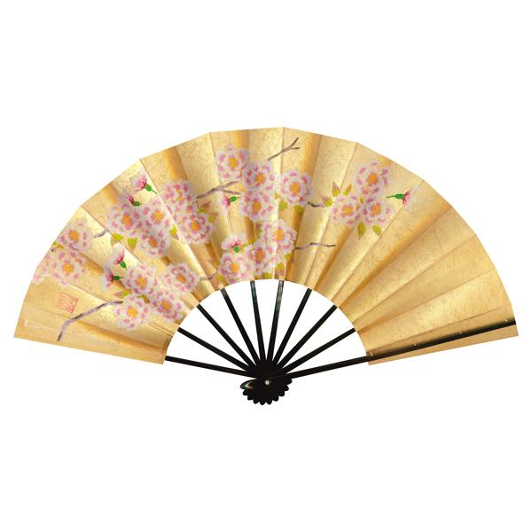 飾り京扇子/舞扇子タイプ 桜/月に秋草(Xe103) |  | 01
